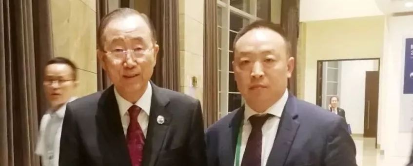 美国操大黑逼联合国第八任秘书长潘基文会见赵章栓会长